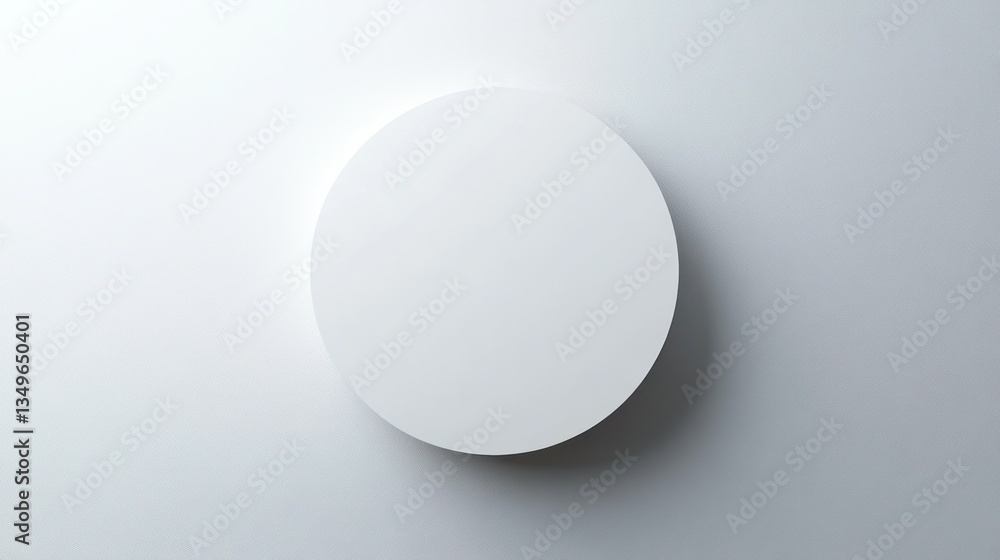 Blank Circle on Light Background, Minimalist Mockup, Versatile Design Element Blank Circle on Light Background, Minimalist Mockup, Versatile Design Element