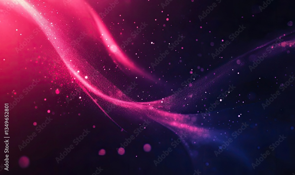 Fototapeta premium Abstract dynamic flowing lines of pink and purple