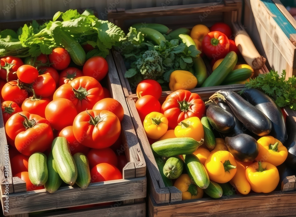 Vibrant Farmers Market Fruits and Vegetables Vibrant Farmers Market Fruits and Vegetables