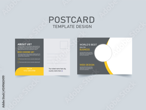 Corporate postcard design template, amazing and modern postcard design, stylish corporate eddm postcard design. Print Ready Corporate Professional Business Postcard, Event Card Design