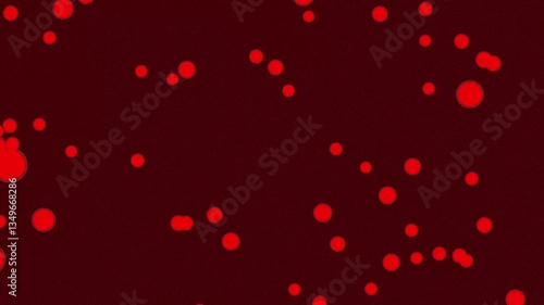 Dynamic abstract red circle background animation for presentations and creative projects
