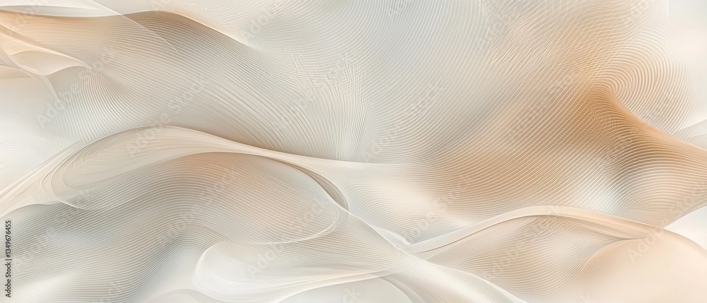 Obraz premium Elegant and Sophisticated Abstract Background with Wavy Lines Ideal for Premium Digital Designs and Presentations
