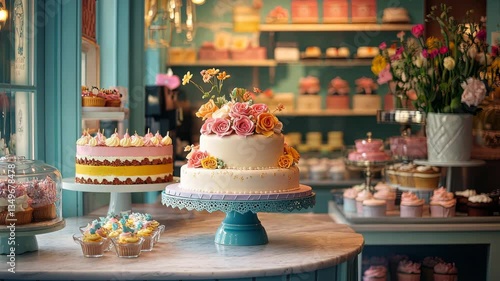 Wallpaper Mural A small artisan bakery promoting beautiful cakes and pastries for celebrations digital Torontodigital.ca