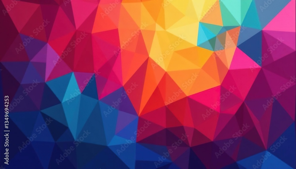 Fototapeta premium Geometric shapes, abstract background, continuous design, trendy, minimal