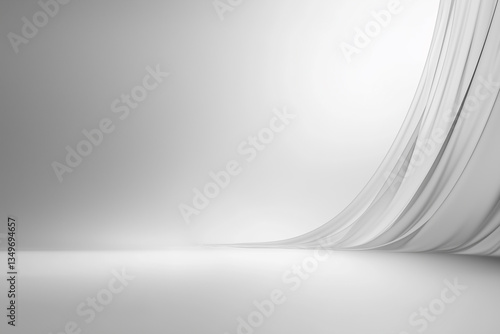 Smooth white silk desktop background