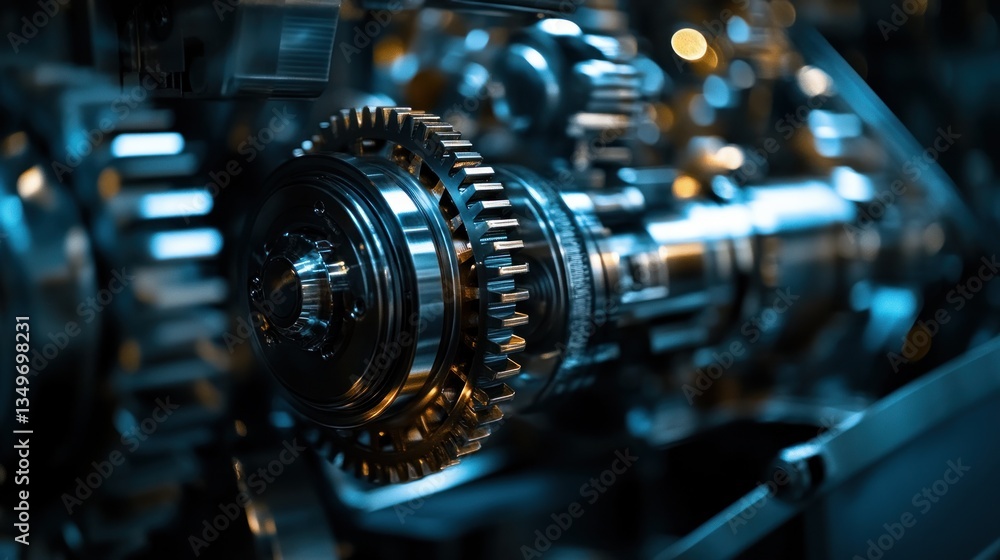 Intricate Machinery: A Close-Up of Gears and Mechanisms Intricate Machinery: A Close-Up of Gears and Mechanisms