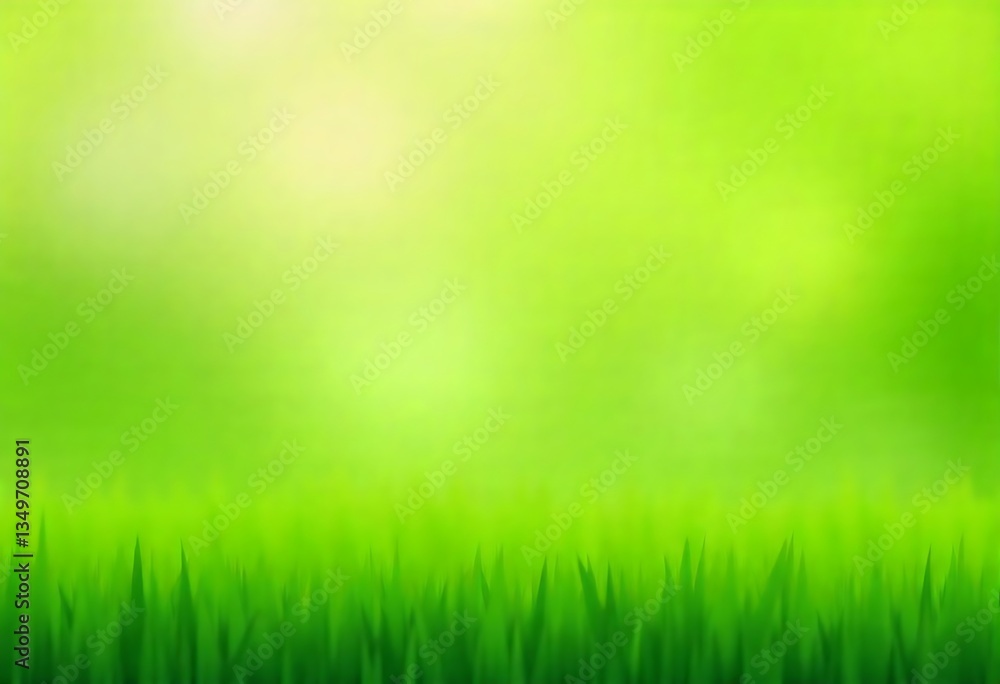 Generative AI Green meadow background with grass in focus, vibrant nature scene, spring fresh illustration, digital image for nature theme Generative AI Green meadow background with grass in focus, vibrant nature scene, spring fresh illustration, digital image for nature theme