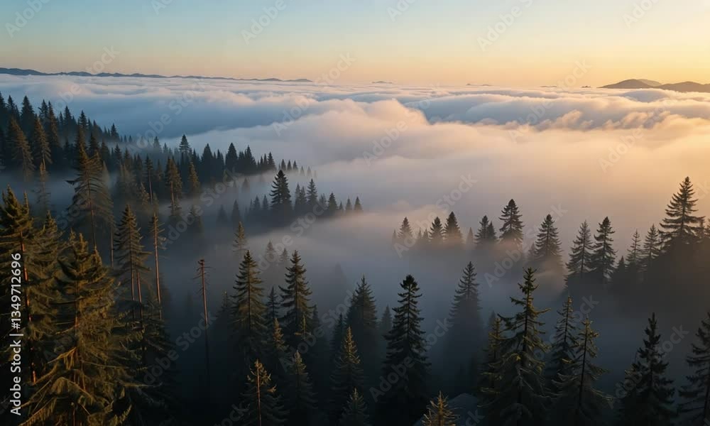 Misty Mountain Forest at Sunrise
Misty Mountain Forest at Sunrise