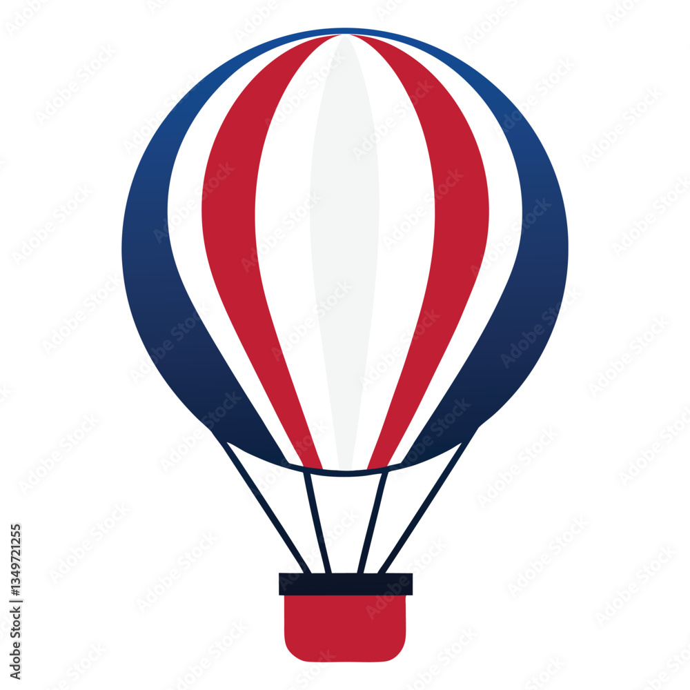 Naklejka premium hot air balloon vector illustration