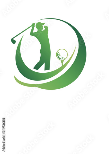 logo with golf theme, suitable for your company logo.