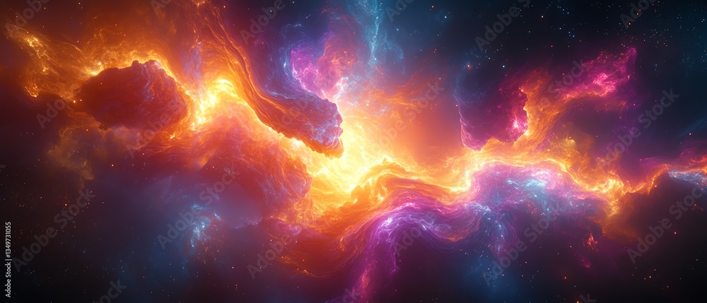 Naklejka premium A stunning digital abstract tunnel