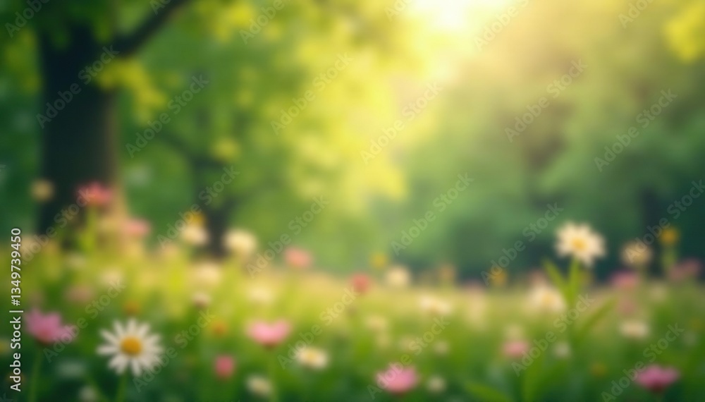 Abstract blurred nature scene, soft focus, calming effect, color, field Abstract blurred nature scene, soft focus, calming effect, color, field