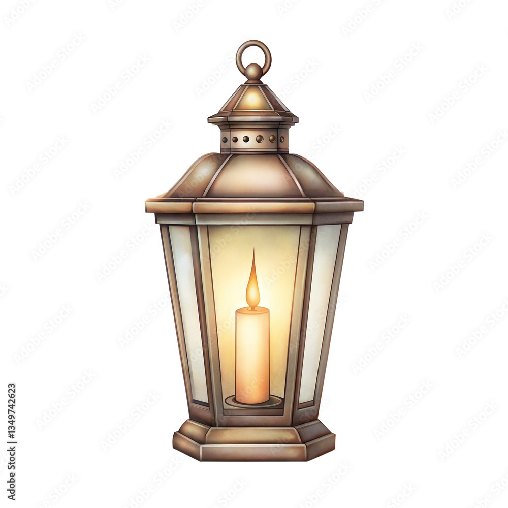 old lantern isolated on white old lantern isolated on white