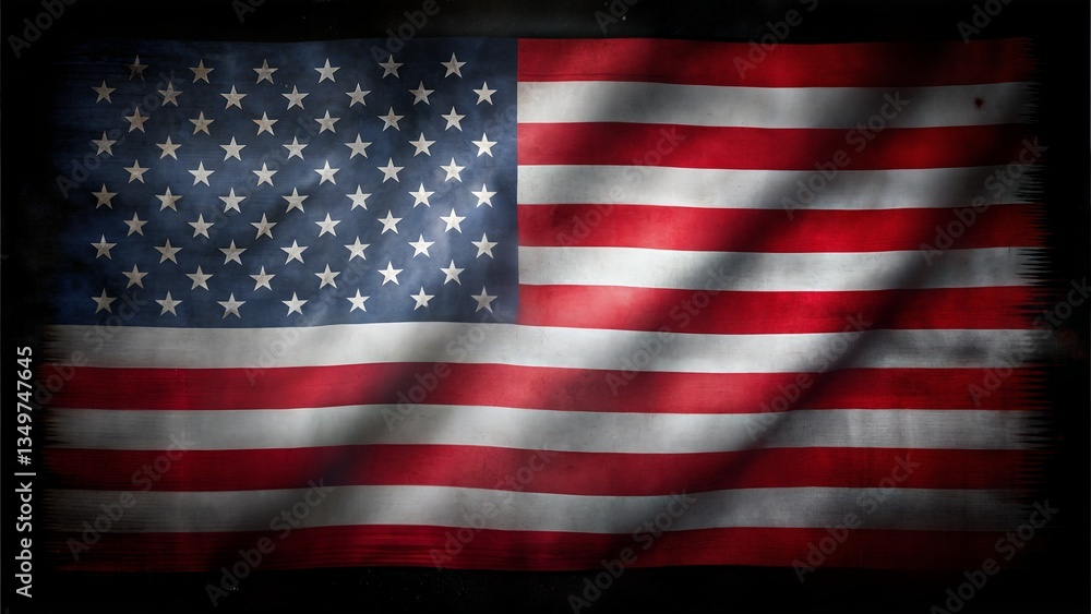 Fototapeta premium 4th July American flag background.