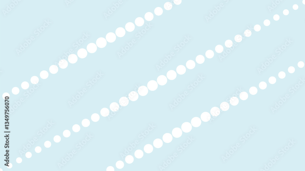 Fototapeta premium This light blue background features two diagonal lines of white dots, creating a subtle, elegant pattern.