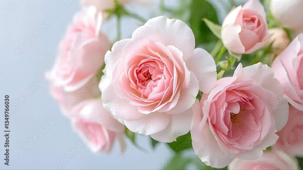 Elegant Pink and White Rose Bouquet - Symbol of Love, Romance, and Beauty for Weddings, Valentines, and Floral Gifts Elegant Pink and White Rose Bouquet - Symbol of Love, Romance, and Beauty for Weddings, Valentines, and Floral Gifts