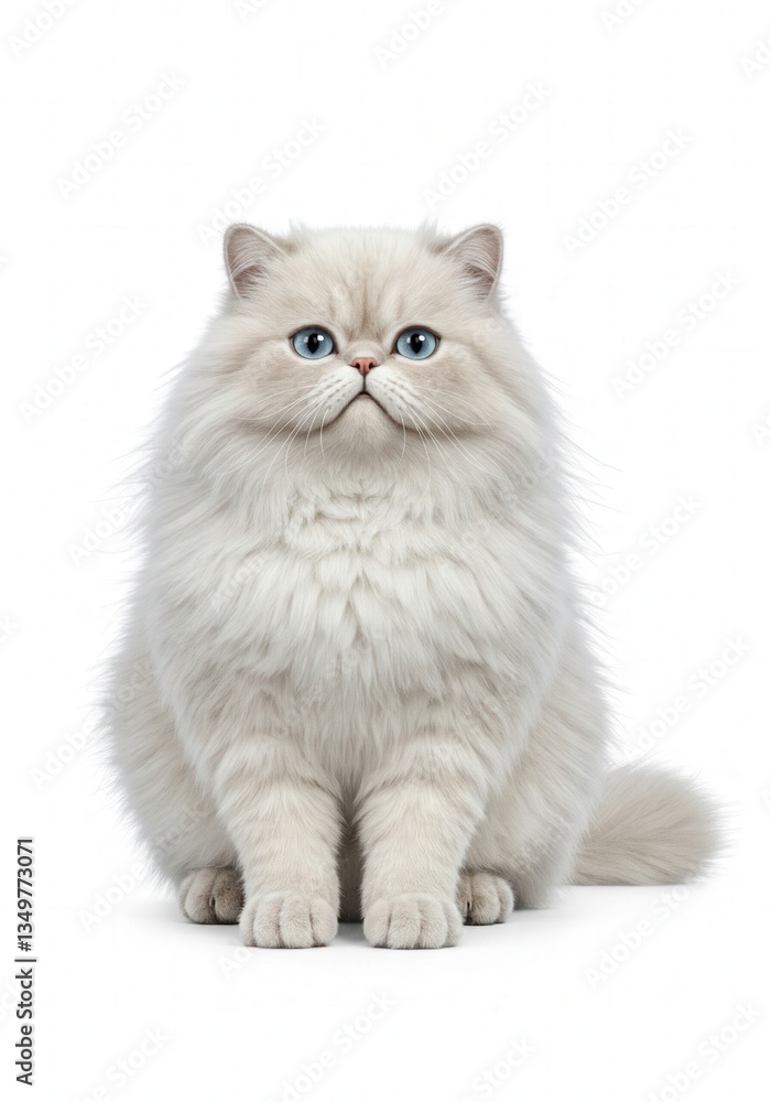 Obraz premium persian cat on white background