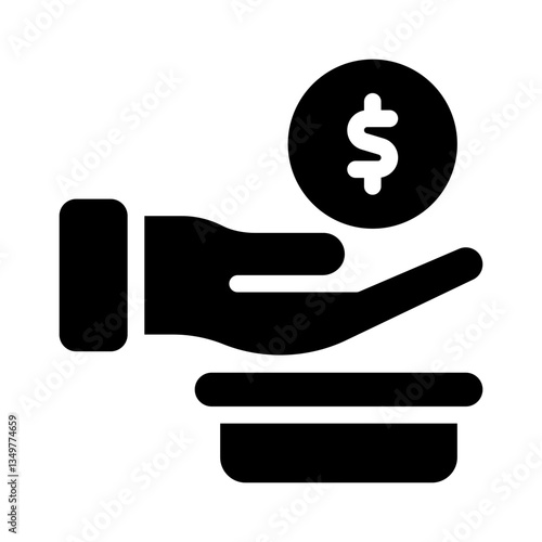 donating glyph icon