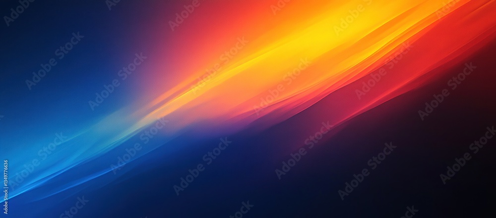 Obraz premium Abstract gradient background with dark blue and orange, blue to orange, featuring a flat design, ideal for modern and elegant designs.