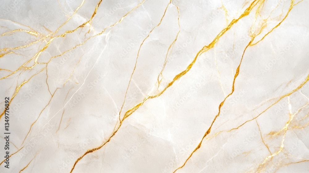 Fototapeta premium Radiant Marble Surface With Intricate Golden Highlights.