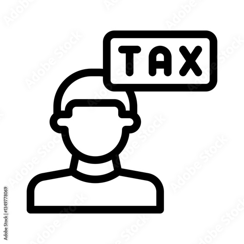 taxpayer line icon