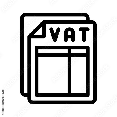 VAT line icon