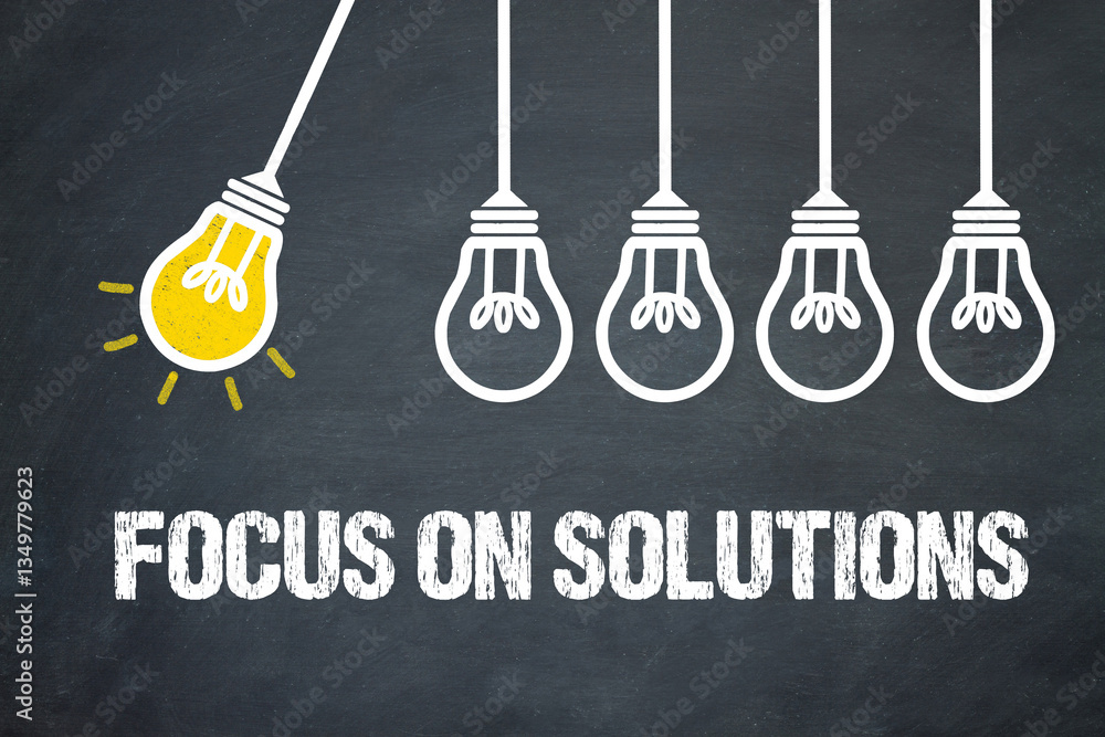 Fototapeta premium Focus on Solutions