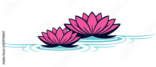 Lotus flower vector for vesak day