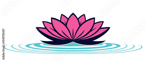 Lotus flower vector for vesak day