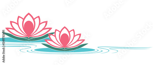 Lotus flower vector for vesak day