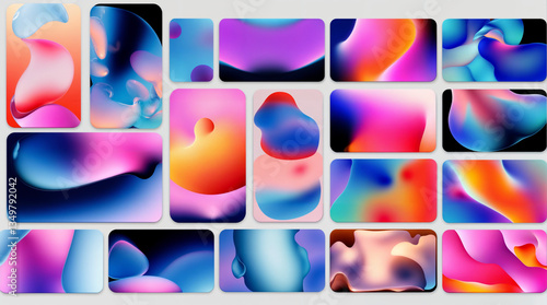 Play of Colors – Abstract Geometric Shapes in Bright Tones