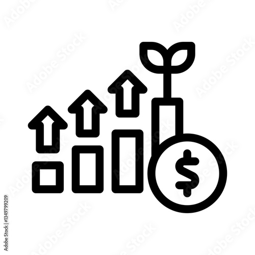 investment line icon