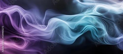 Abstract gradient background with gradient teal and violet, black and white, featuring a smooth blend, ideal for modern and elegant designs.