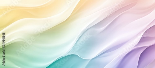 Abstract gradient background with pastel green, yellow, and blue, white to soft lavender, featuring a highly detailed, ideal for modern and elegant designs.