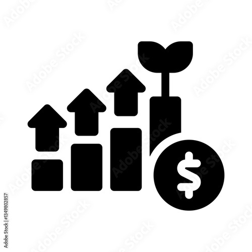investment glyph icon