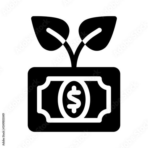 seed funding glyph icon