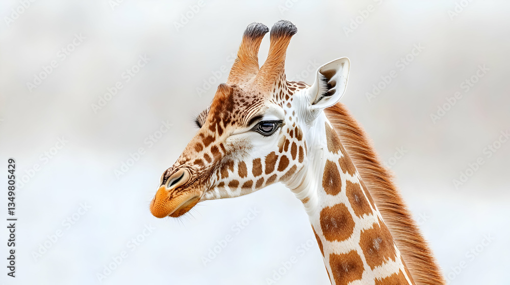 Obraz premium Close Up Giraffe Head Portrait