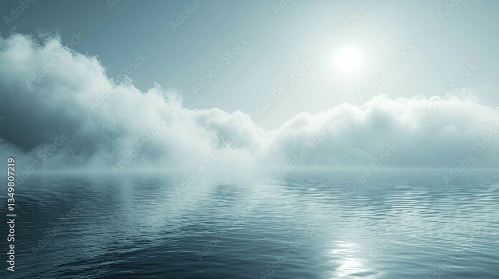 Fog Background for Astronomy and Nature Themes: A foggy background perfect for astronomy and nature-themed designs, creating a mysterious, ethereal atmosphere ideal for celestial, 