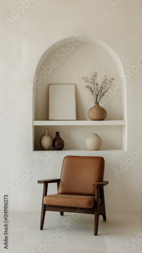 Minimalist Interior Design With a Cozy Chair and Decorative Elements