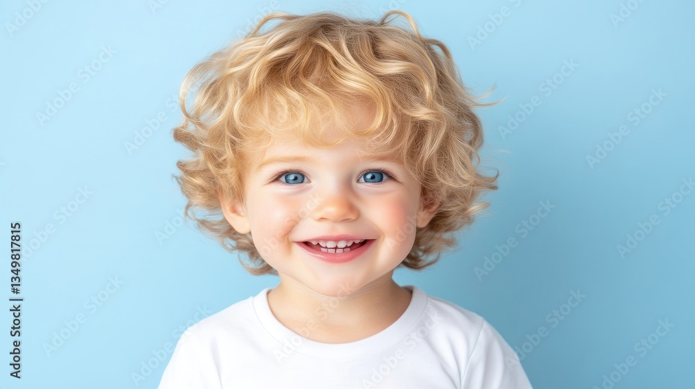 Happy toddler smiles brightly Happy toddler smiles brightly