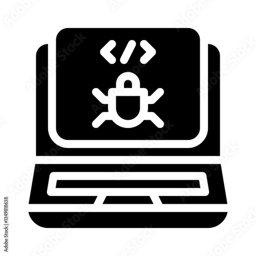 bug glyph icon