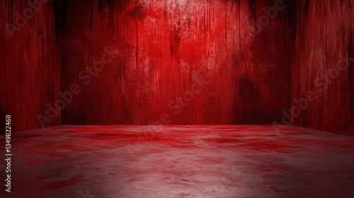 Blood-Soaked Room: A Gory, Dark and Disturbing 3D Render