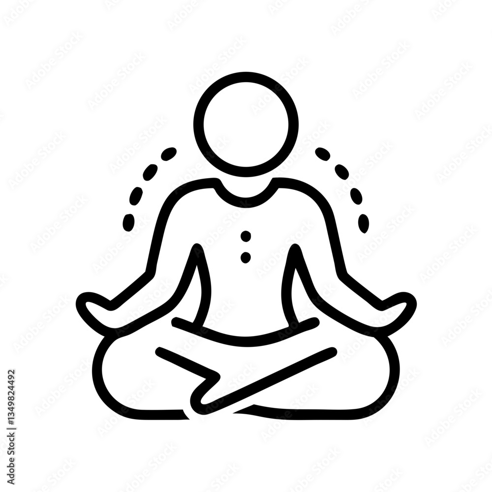 Mindfulness Meditation Outline in Minimalist Style Mindfulness Meditation Outline in Minimalist Style