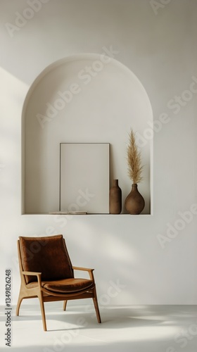 Minimalist Interior Design With a Cozy Chair and Decorative Elements