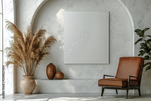 Contemporary Interior Design Featuring a Cozy Seating Area and Decorative Ele...