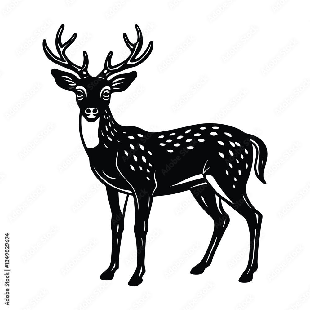 Fototapeta premium deer vector illustration