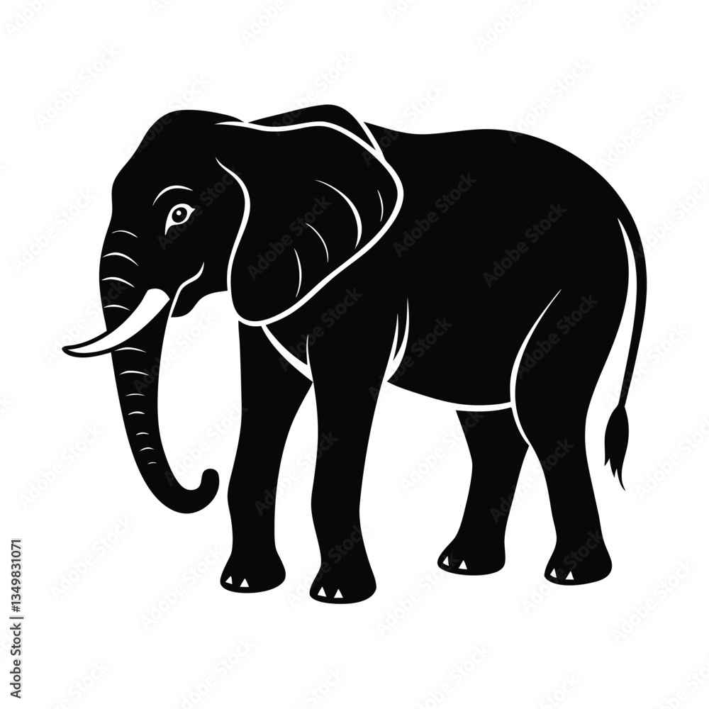 Fototapeta premium elephant vector illustration