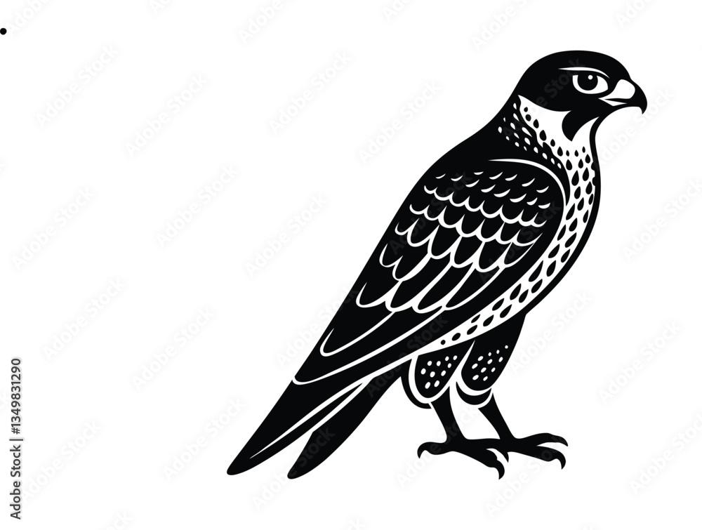 Obraz premium falcon vector illustration