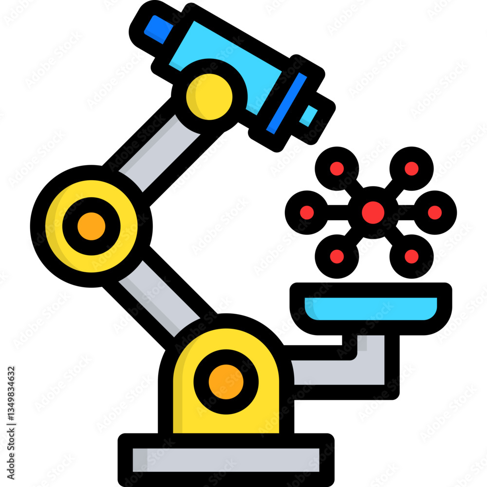Nanotechnology Icon Nanotechnology Icon
