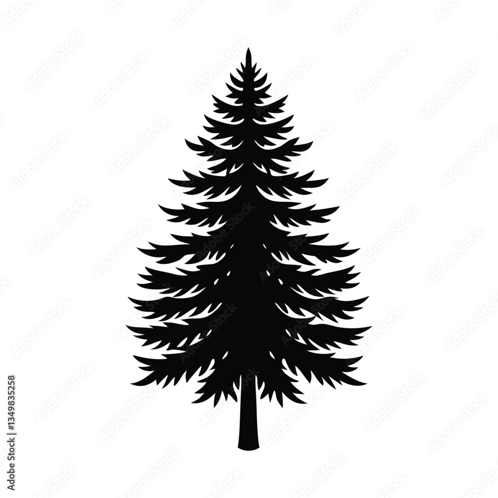 pine tree vector illustration